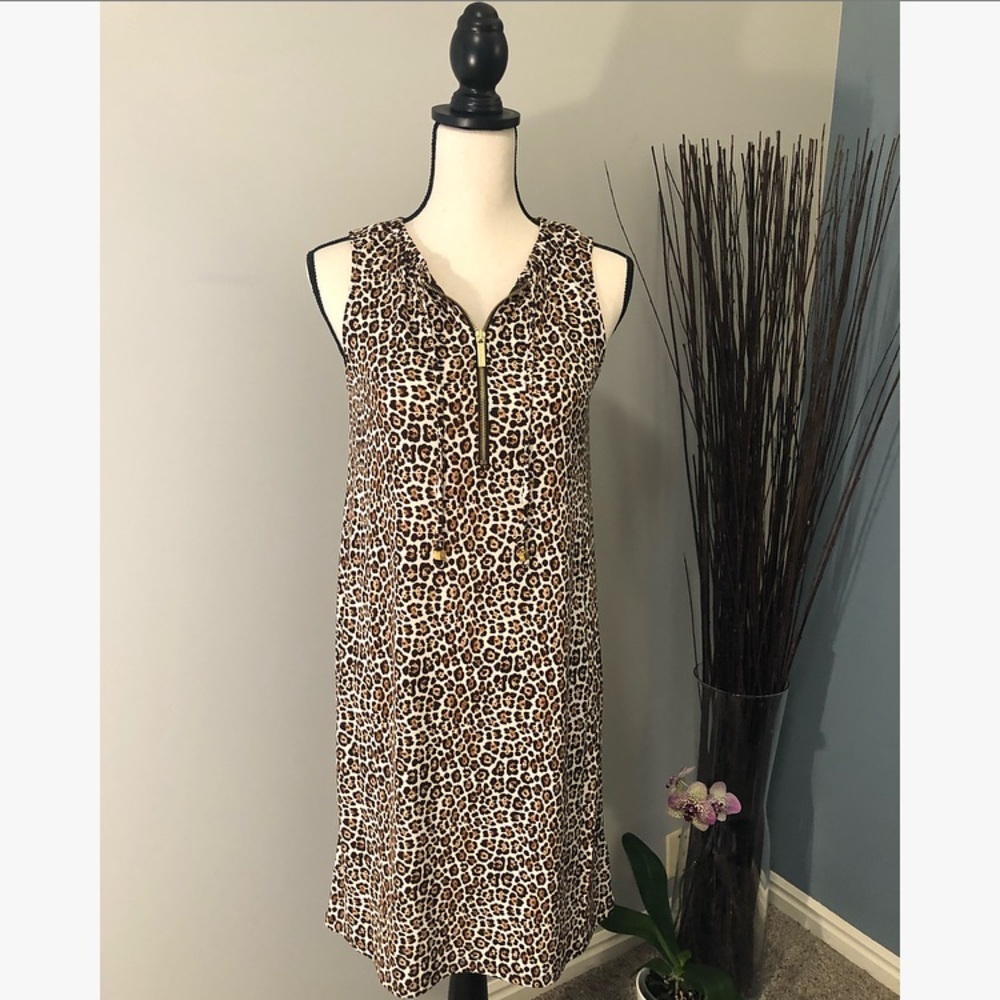Michael Kors lightweight leopard print dress - XS